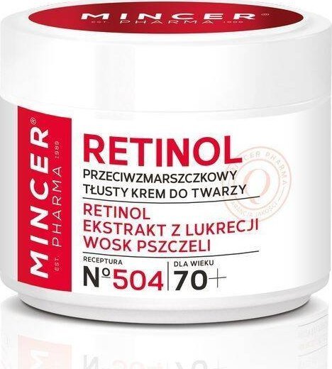 Mincer Pharma Retinol Krem przeciwzmarszczkowy-tłusty 70+ nr 504 50ml