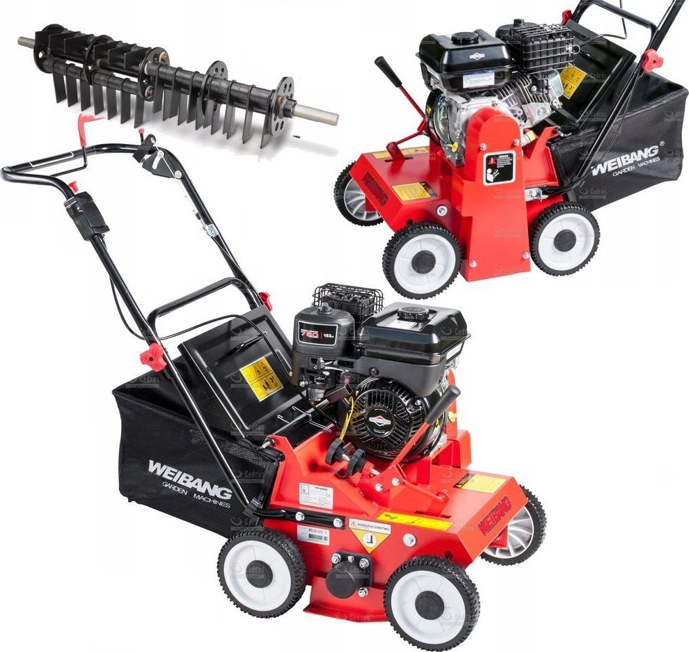 Weibang WEIBANG WB384RB WERTYKULATOR SPALINOWY DO TRAWY PROFI PROFESJONALNY Briggs&Stratton
