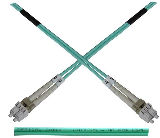 LYNX duplexní patch kabel MM, OM3, LC/SC, 50/125µm, 10m