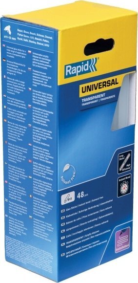 Wkłady klejowe Rapid przezroczysty klej rapid 12x190mm 48szt.