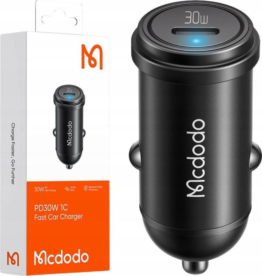 Ładowarka Mcdodo Ładowarka samochodowa Mcdodo CC-7491, 1x USB-C, 30W (czarna)