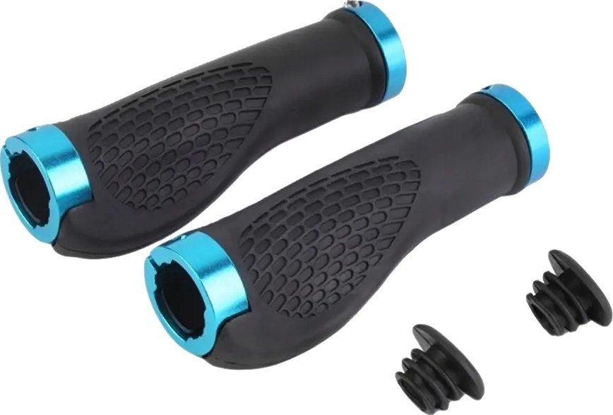 Korbi SKRĘCANE CHWYTY ROWEROWE ERGONOMICZNE GRIPY NIEB