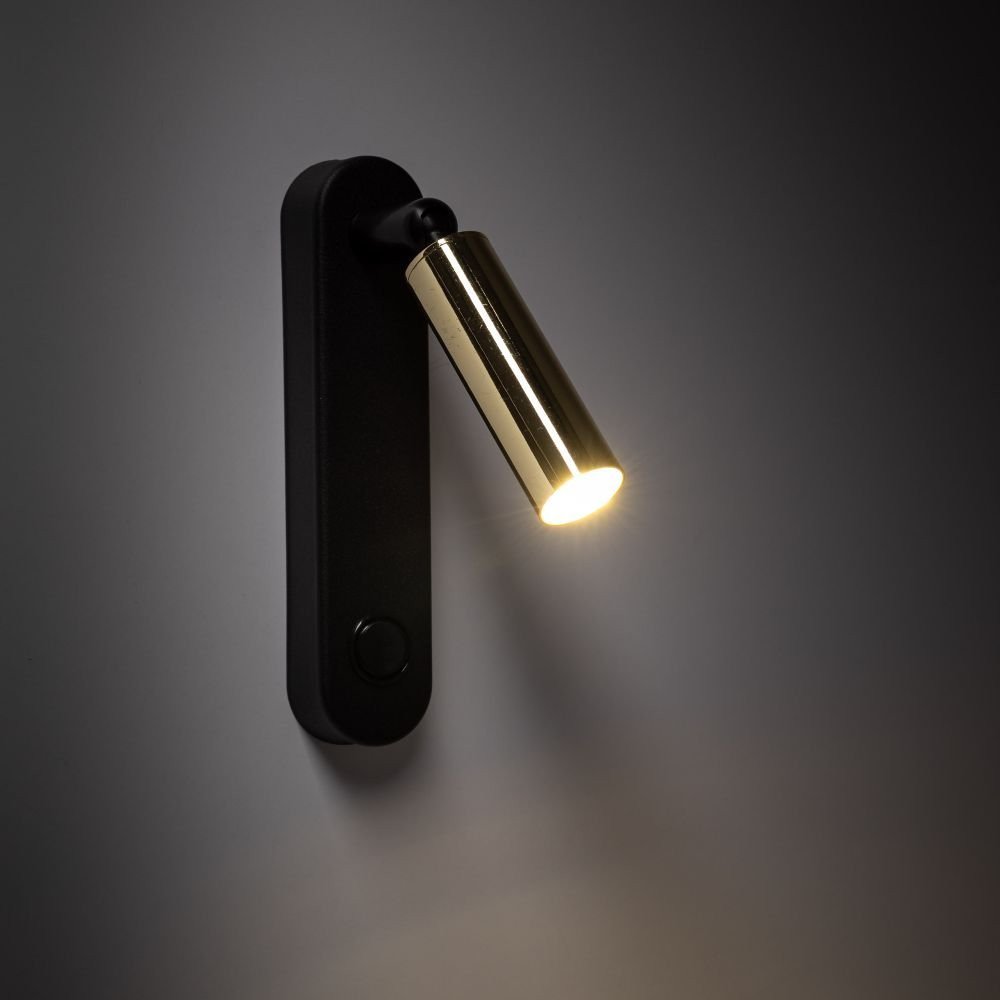 Kinkiet z włącznikiem ENZO BLACK GOLD 6623 TK Lighting