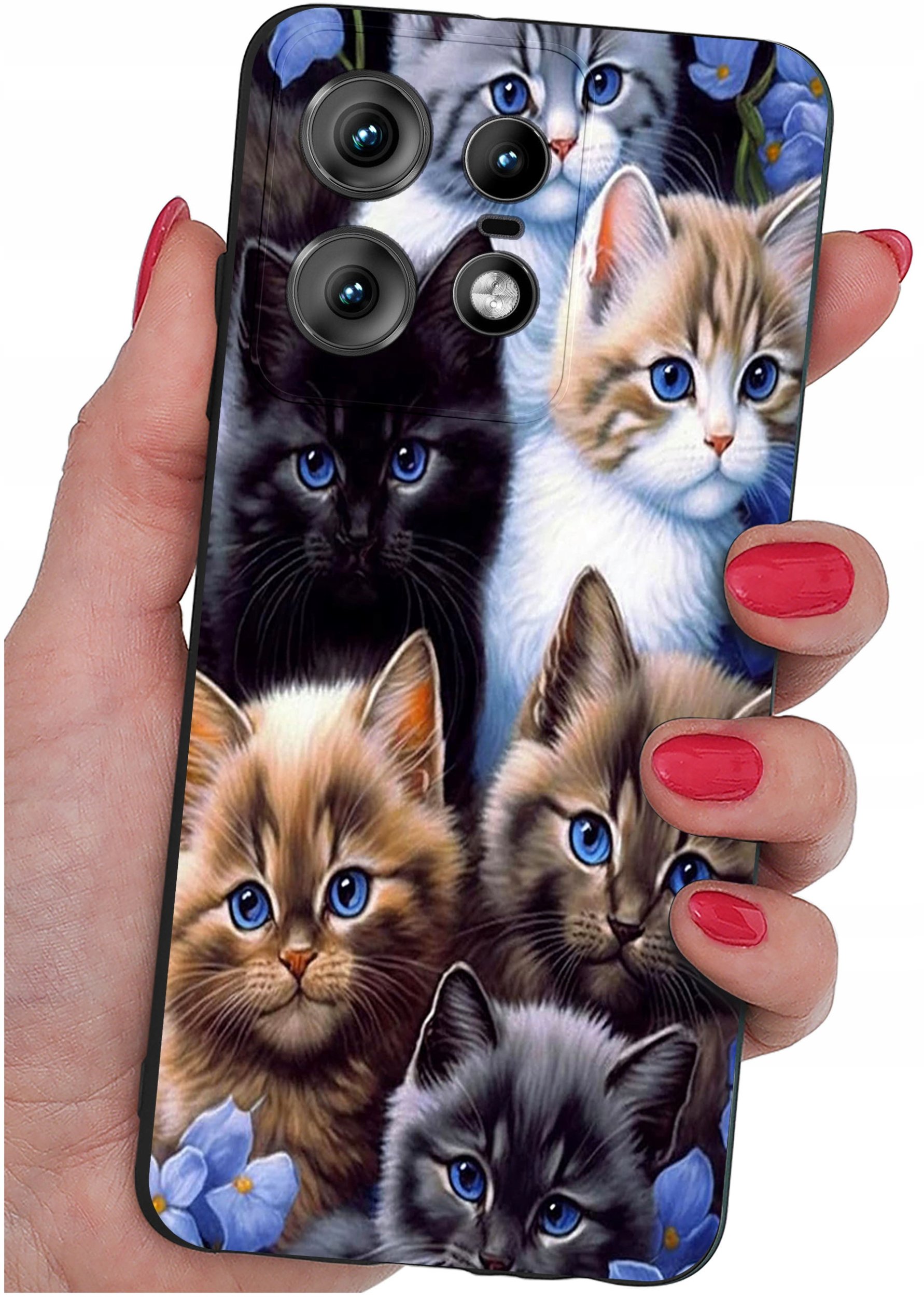 Etui do Motorola Moto EDGE 50 Pro WZORY |SILIKONOWE MATT CASE