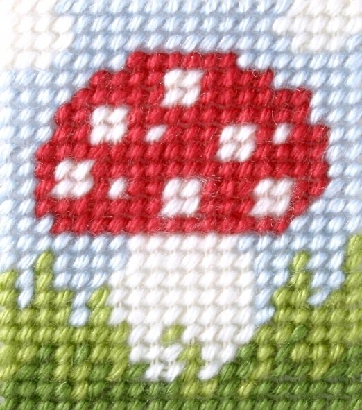 Haft. Moje pierwsze wyszywanie - Muchomorek
