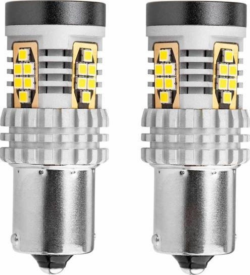 AMiO Żarówki led canbus 3020 24smd 1156 ba15s p21w r10w r5w white 12v/24v