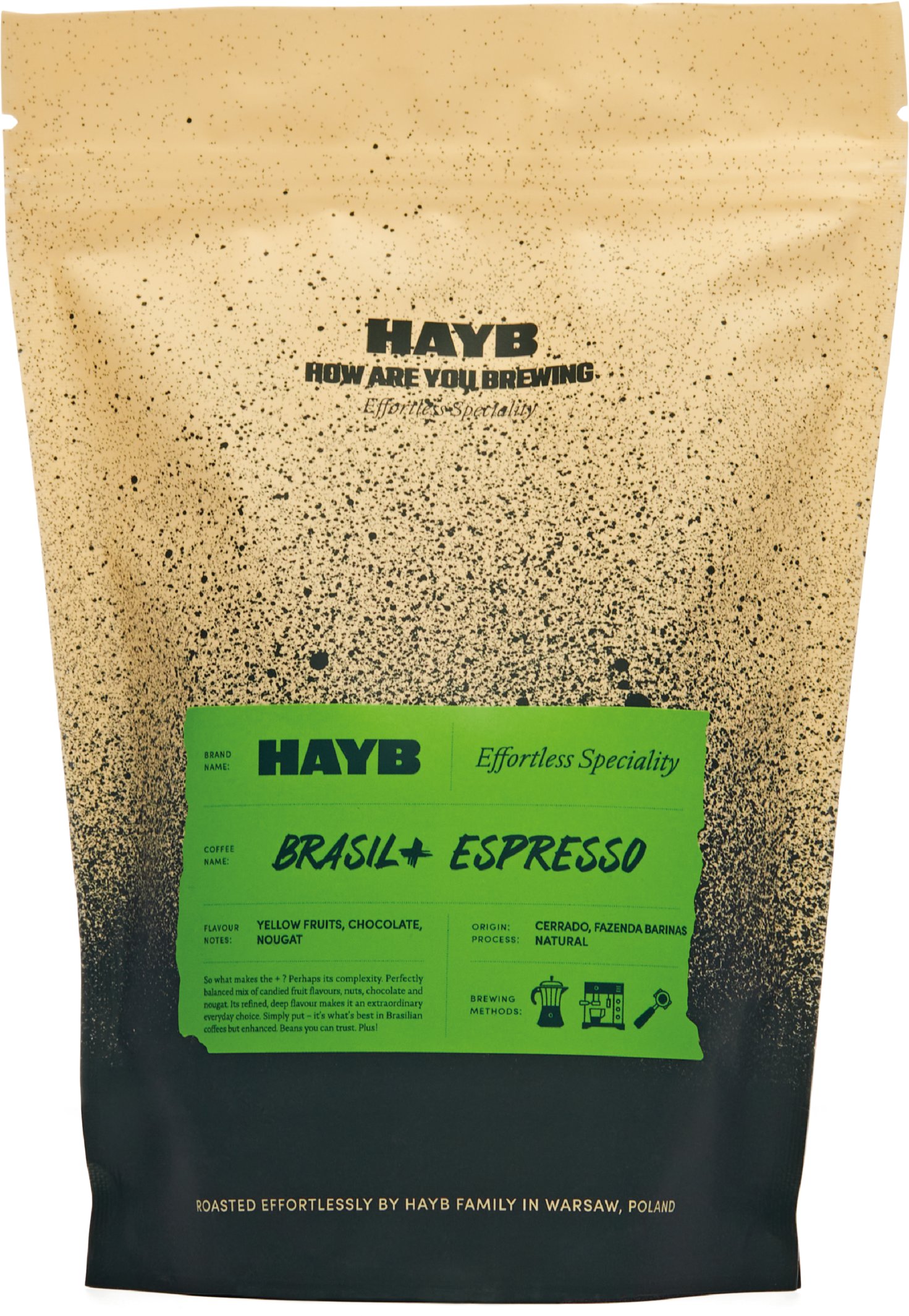 Kawa ziarnista HAYB Brasil+ Espresso 1 kg