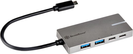 HUB USB SilverStone 2x USB-C + 2x USB-A 3.1 Gen1 (SST-EP09C)