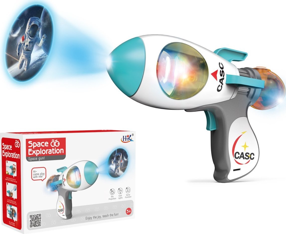 PISTOLET Z PROJEKTOREM I MGIEŁKĄ 1SZT