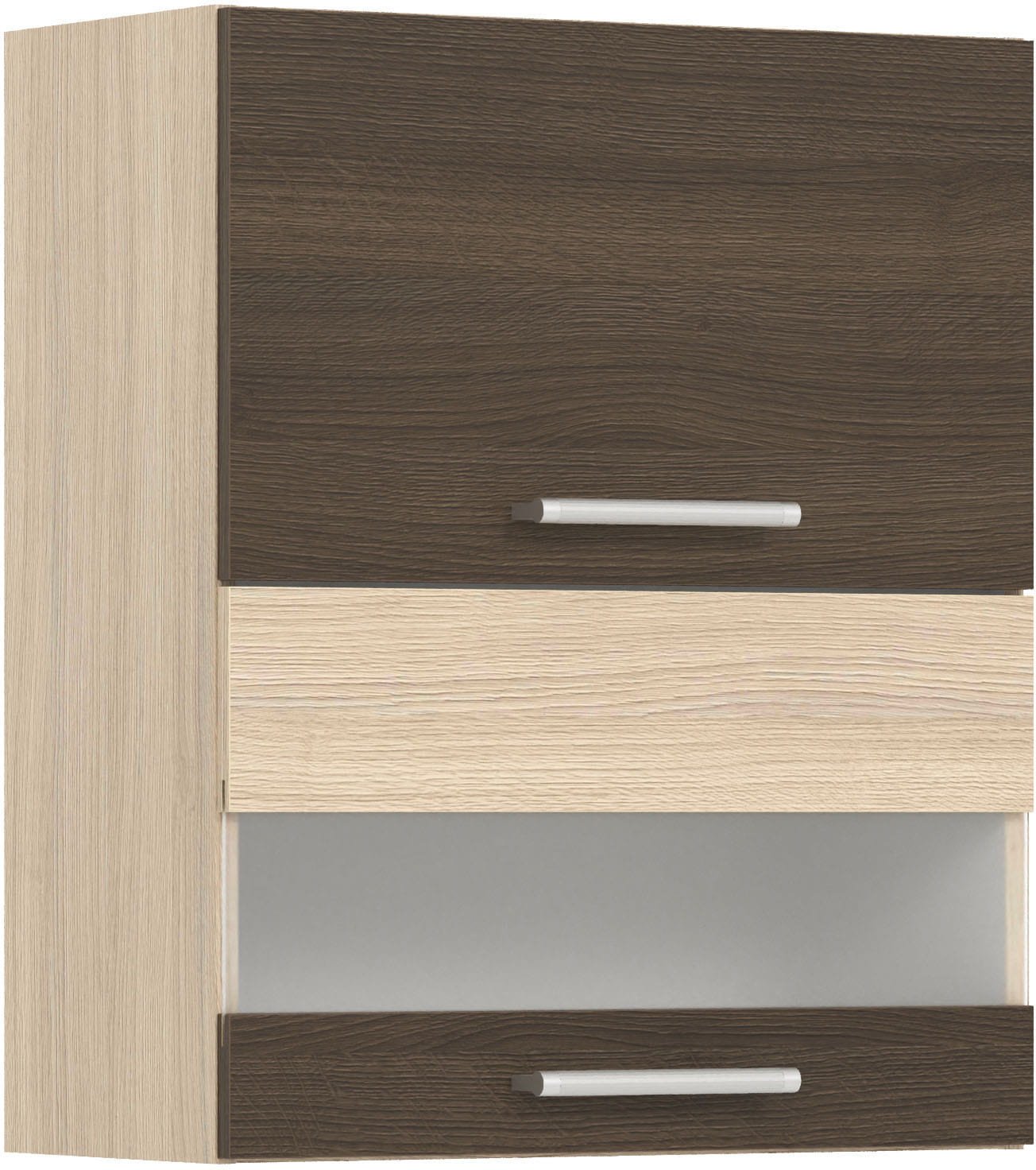 Szafka górna witryna kuchenna wisząca uchylna MODENA MD8/G60W rijeka ciemna