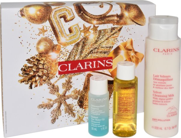 Clarins CLARINS SET (VELVET CLENSING MILK 200ML + INSTANT EYE MAKE-UP REMOVER 30ML + HYDRATING TONING LOTION 50ML)