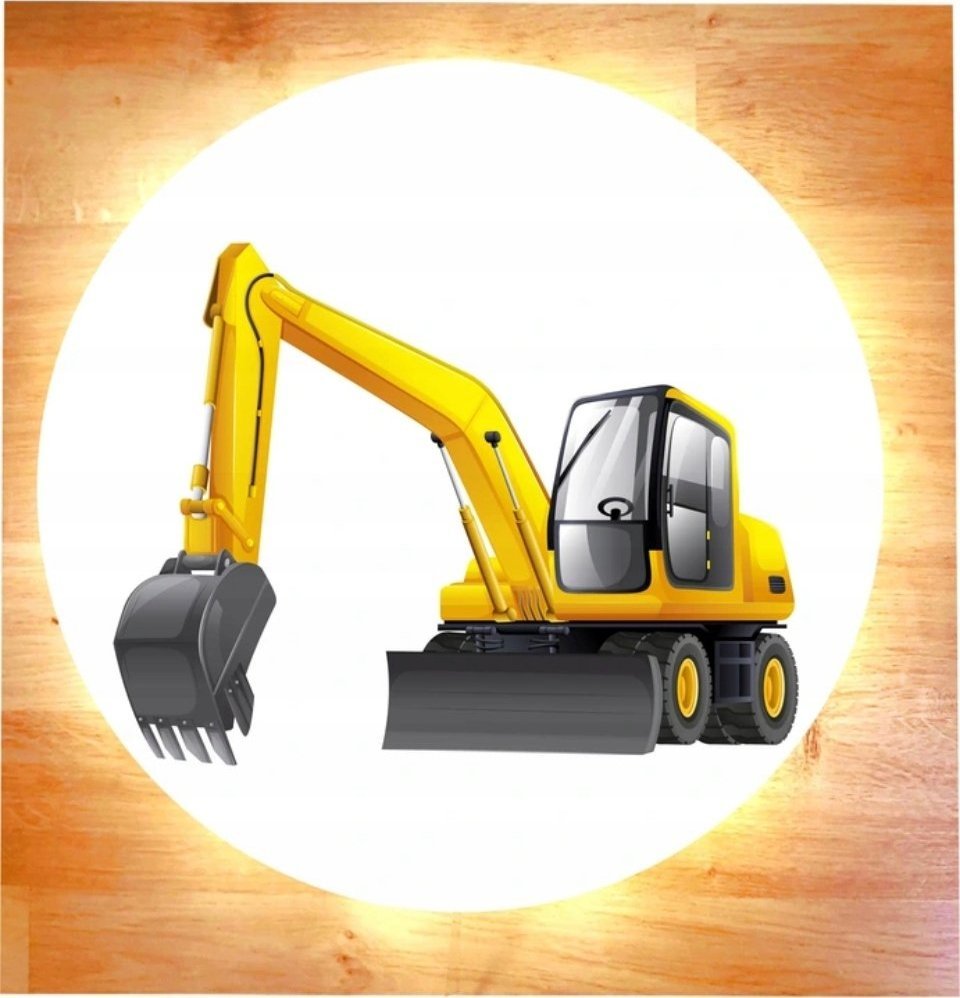 naSciane Lampka nocna LED KOPARKA dla dziecka na prezent