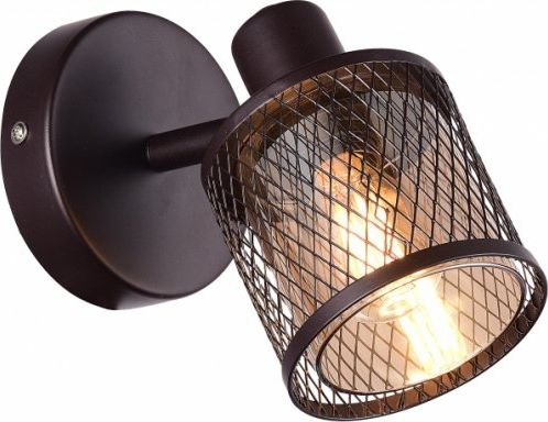 Kinkiet Candellux LAMPA KINKIET CANABERA KAWOWE ZŁOTO 1X40W E14 KLOSZ BURSZTYNOWY (91-81377) Candellux