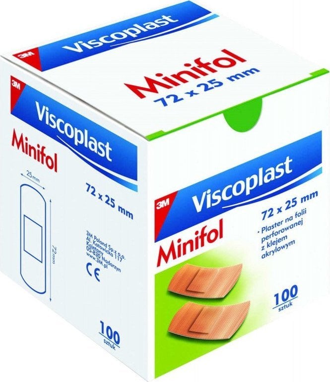 Viscoplast Plastry VISCOPLAST MINIFOL 72x25mm, 100szt.