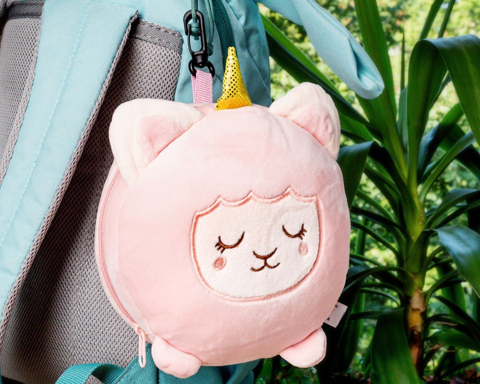 Gadget Master Poduszka podróżna z maską na oczy JEDNOROŻEC