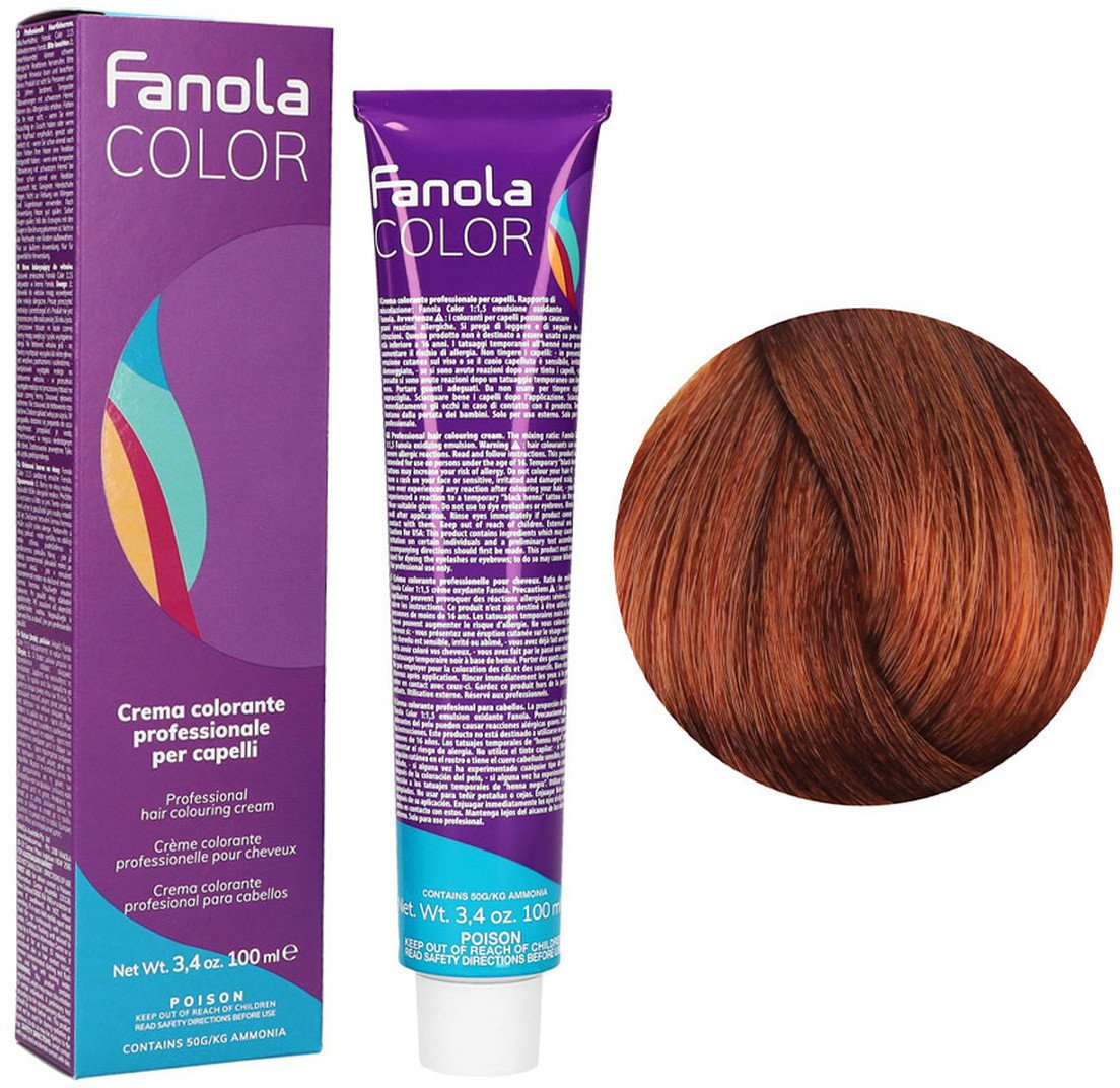 Fanola Color Krem koloryzujący Farba do włosów 100ml Blonde Copper Golden (7.43)