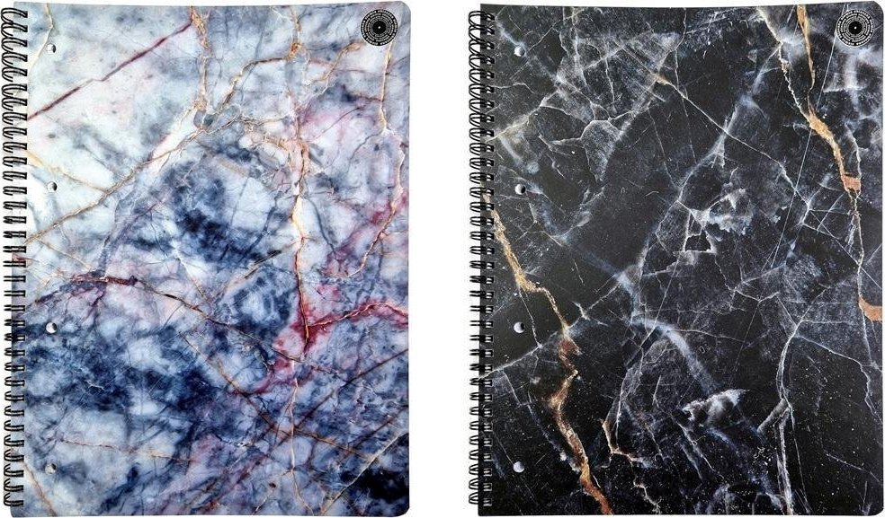 Ziemia Obiecana Brulion A4/100K kratka Marble (5szt)