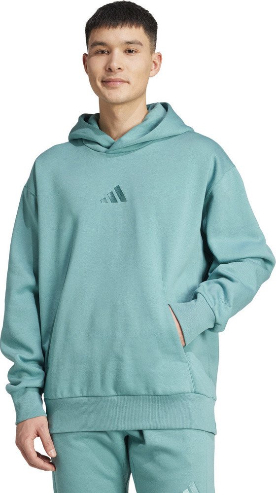 Bluza męska adidas ALL SZN Fleece turkusowa JW0156 L