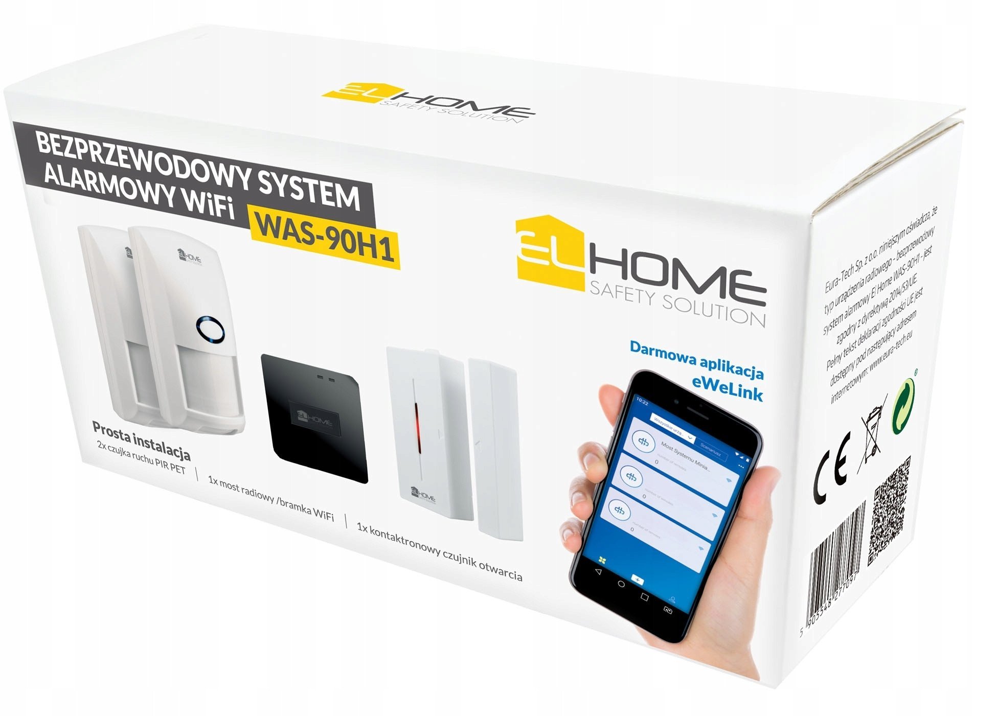 ZESTAW ALARMOWY WAS-90H1 EL HOME