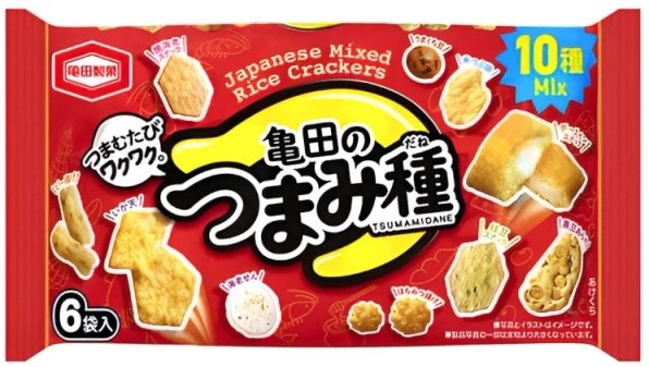 Krakersy ryżowe mix smaków Tsumami Dane 120g (6 x 20g) - Kameda