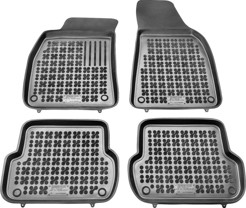 Rezaw-Plast DYWANIKI GUMOWE CZARNE-AUDI A4 00-07 /4SZT/ 200301 REZAWPLAST