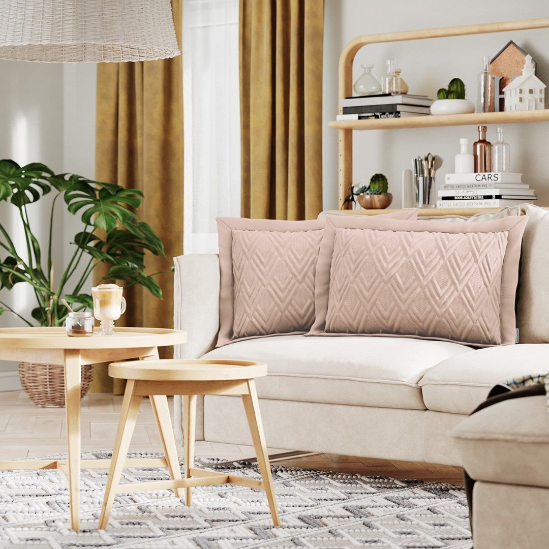 AmeliaHome AmeliaHome Poszewka Pikowana OPHELIA 50x70 2szt. różowa