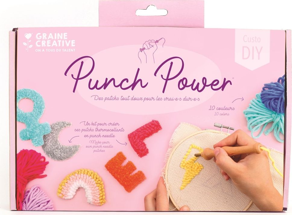 Graine Creative Zestaw Punch Needle Naprasowanki