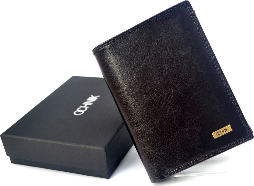 OCHNIK OCHNIK SL-145-89 brązowy skórzany portfel męski SL-145 89