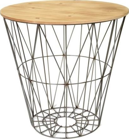 Tajemniczy ogród Stolik kawowy druciany z funkcją przechowywania