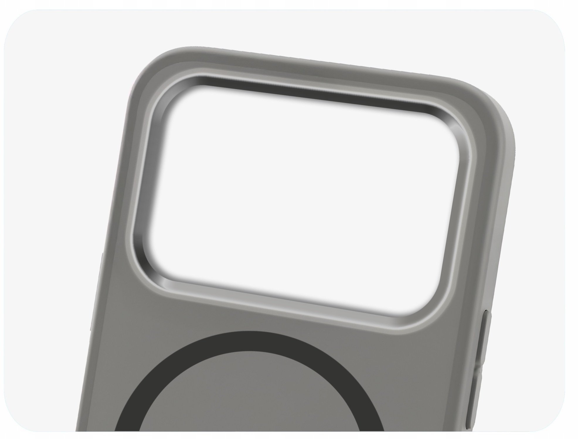 Hello Case Etui Do Magsafe do iPhone 17 Pro Max (Szary, Pancerne, Matowe) Szkło 9H