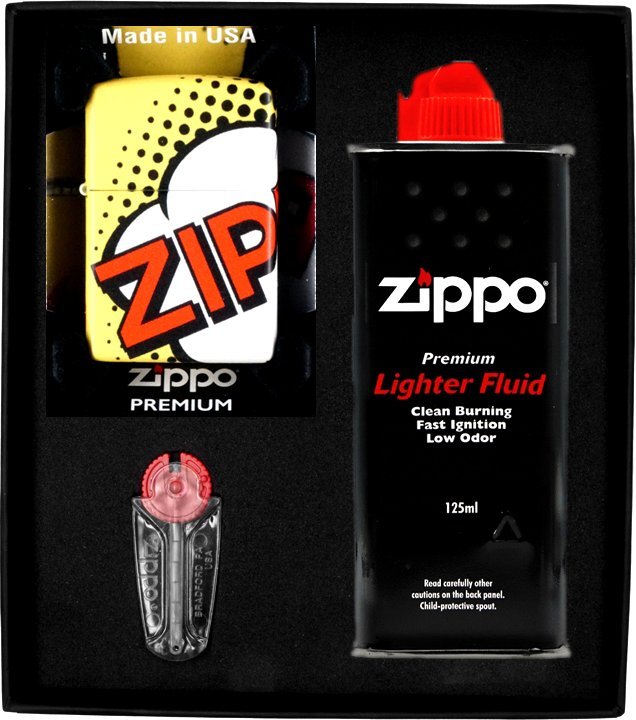 Zestaw ZIPPO Zapalniczka COMIC DESIGN Prezentowy No1
