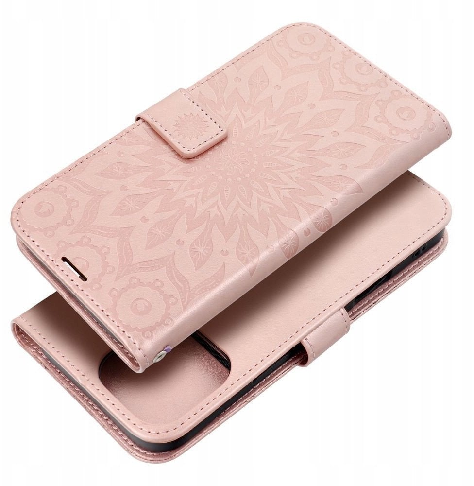 Kabura MEZZO Book do IPHONE 17 Pro Max mandala złoty róż