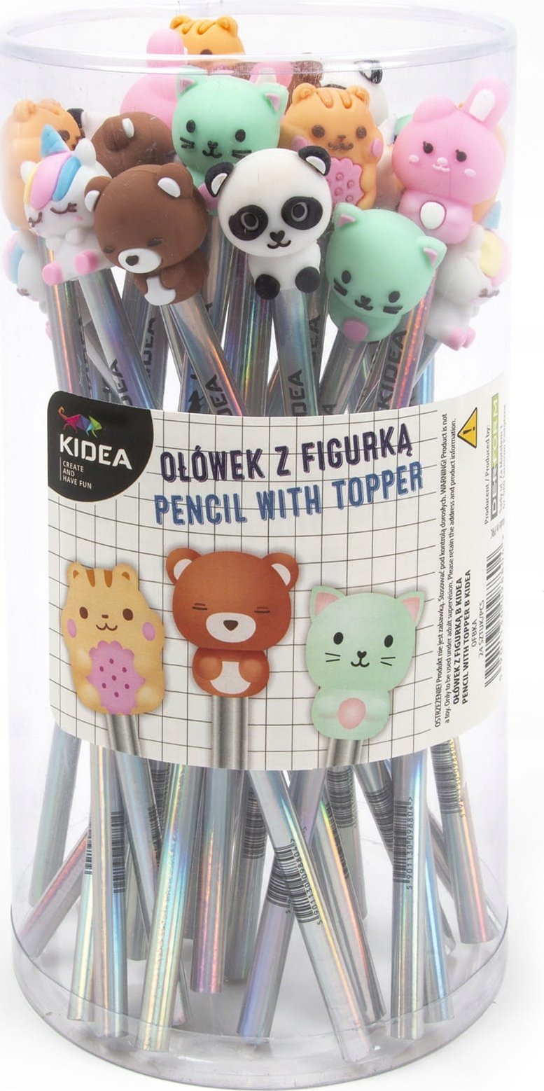 Derform Ołówek z figurką B KIDEA p24, mix cena za 1 szt