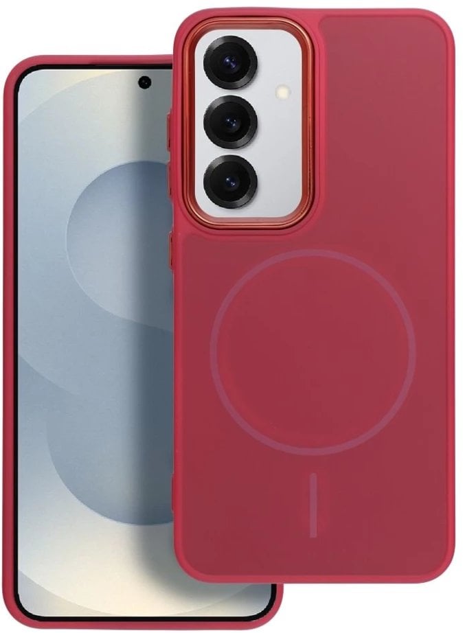 Futerał FRAME MAG COVER kompatybilny z MagSafe do SAMSUNG A17 magenta