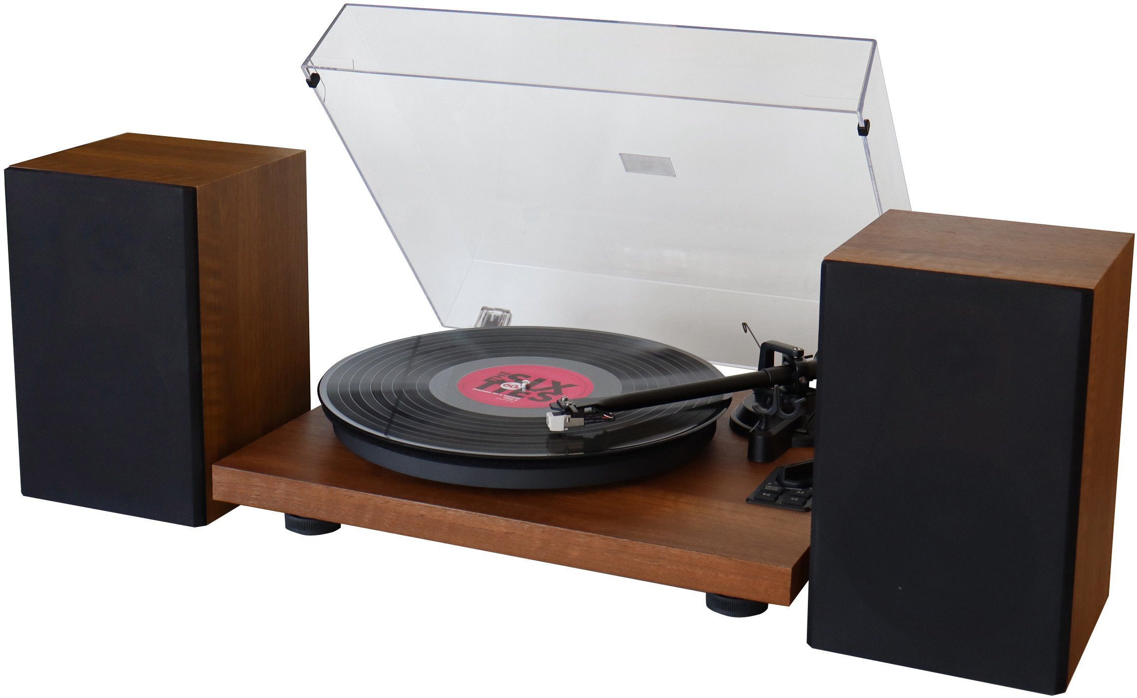 GRAMOFON SOUNDMASTER PL711BR 2X18W BT KODOWANIE PC 2-DROŻNE GŁOŚNIKI BASS REFLEX