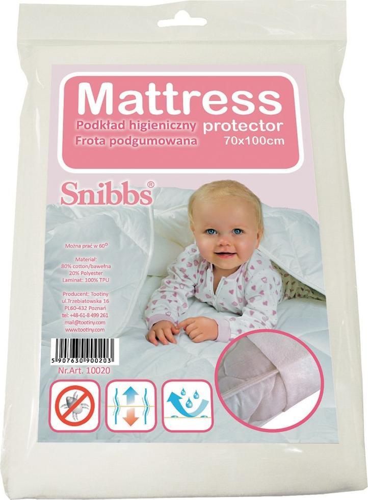 Snibbs Snibbs Ochraniacz nieprzemakalny 70x100cm biały