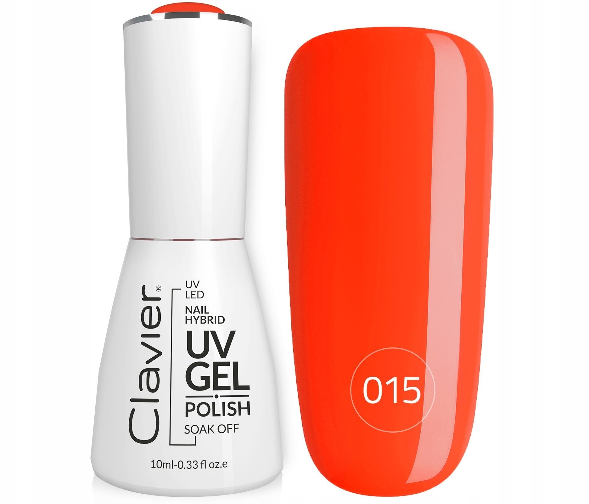 Realac CLAVIER_Nailsology Gel Polish hybrydowy lakier 015 Omg, Orange 8ml