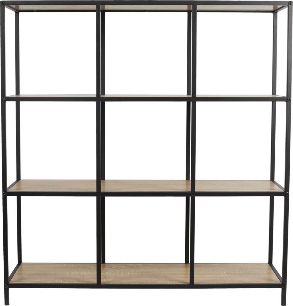 Intesi Regał Loka IX dąb/ czarny