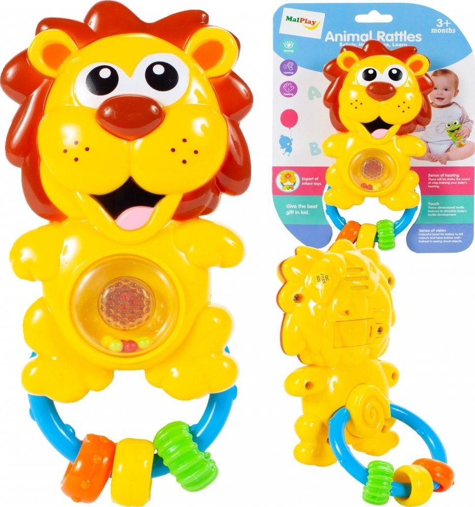 MalPlay Grzechotka Interaktywna Dla Dzieci Lew