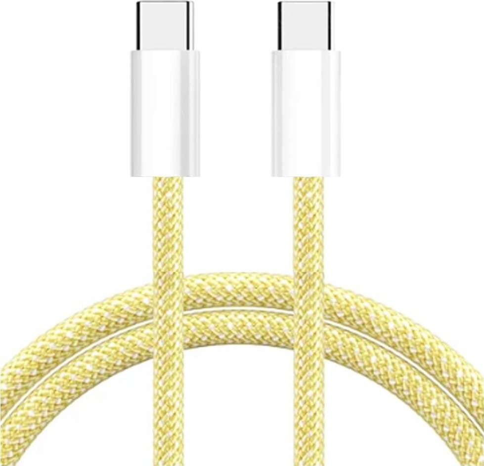Kabel USB Co2 USB-C - USB-C 1 m Żółty