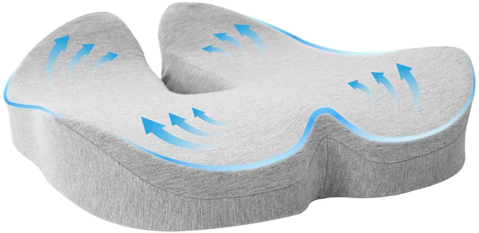 vidaXL Poduszka z poduszką jasnoszary 50 x 43 x 10 cm bawełna