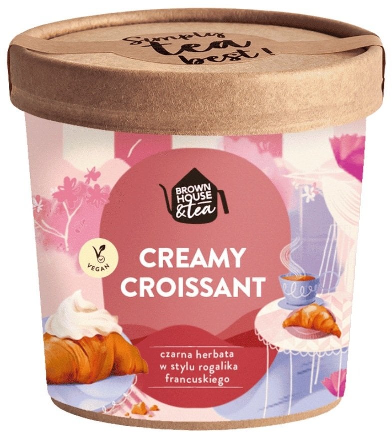 Brown House & Tea Herbata czarna w stylu rogalika francuskiego - Creamy Croissant 50g