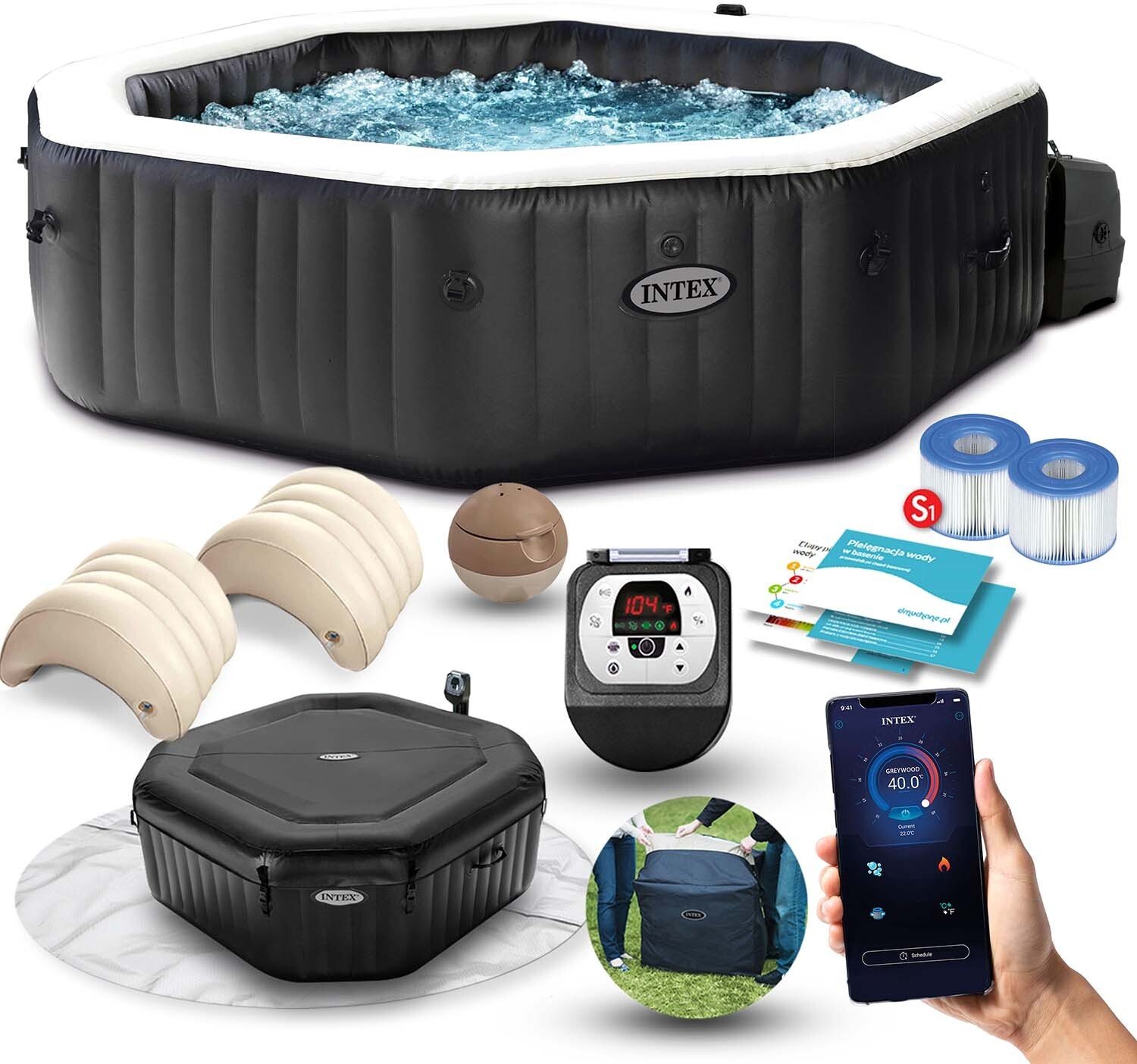 Dmuchane SPA z hydromasażem 4 osobowe INTEX 28458