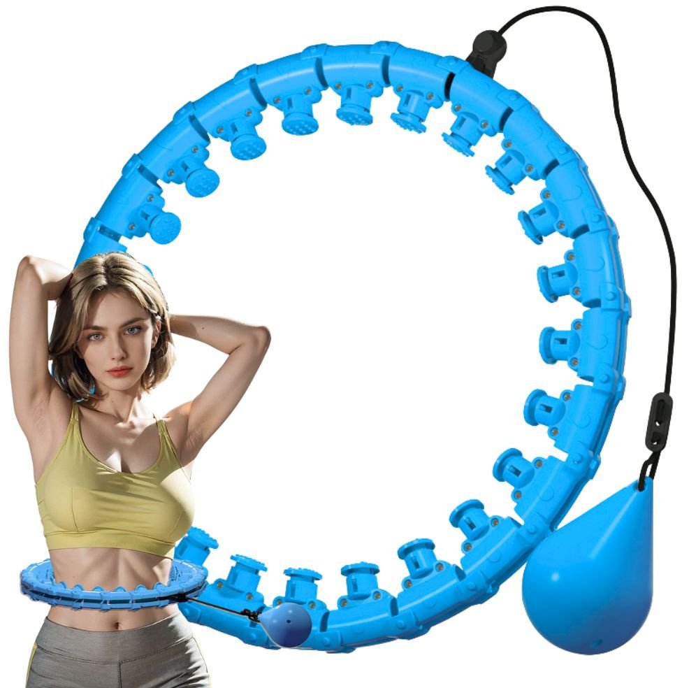 Verk Hula hop z obciążeniem do ćwiczeń obręcz regulowana masująca