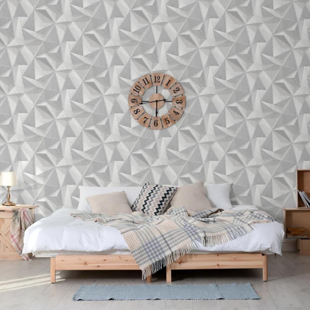 Dutch Wallcoverings DUTCH WALLCOVERINGS Tapeta Onyx, jasnoszara