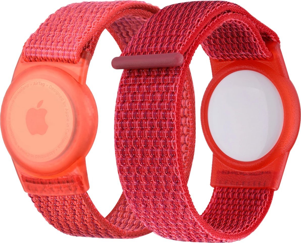 Mobile Origin Nylonowe etui ochronne z czerwonym paskiem do Apple Airtag