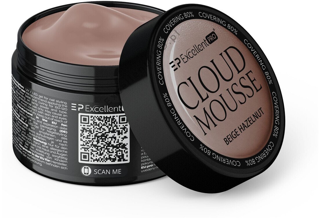Excellent PRO Cloud Mousse Żel budujący 15g Beige Hazelnut (1)