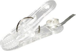 AMSCAN Obciążnik do balonów klamerka transparentna 30g