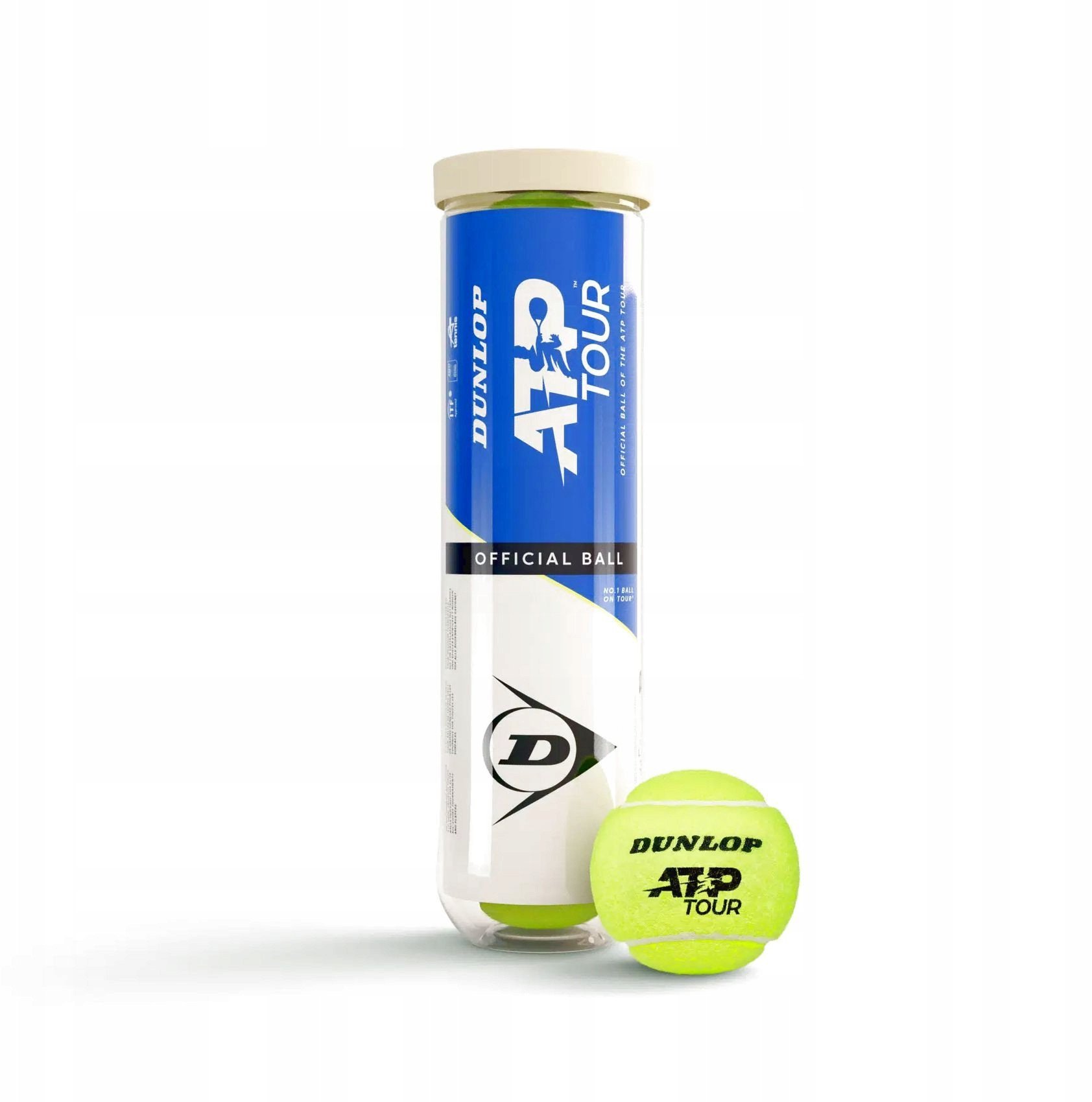 Tennis balls DUNLOP ATP OFFICIAL TOUR Premium 4-tube ITF