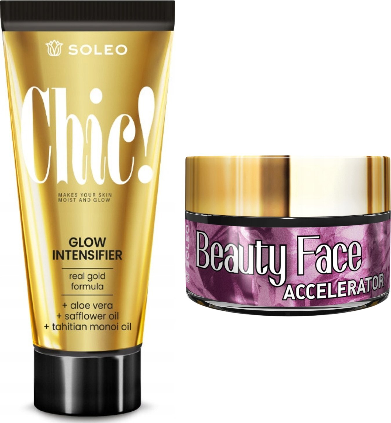 Soleo Soleo Chic! Przyspieszacz + Słoiczek Beauty Face